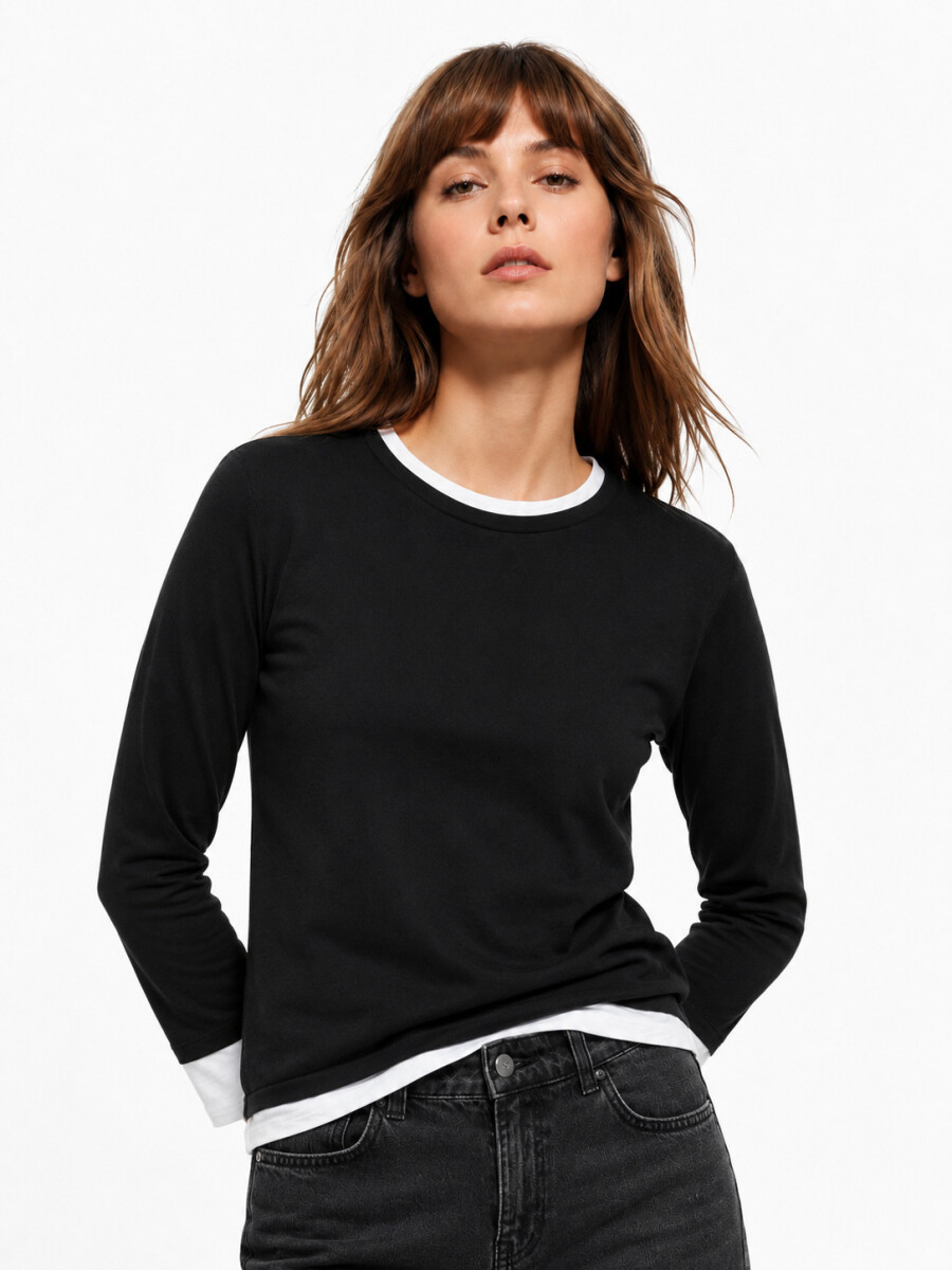REMERA VEO - NEGRO 