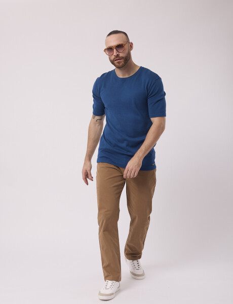 T-shirt tejida petroleo