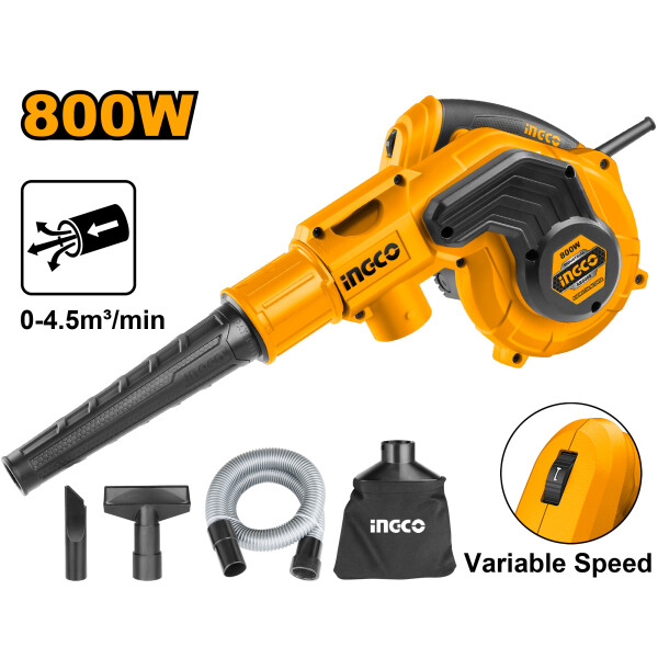 SOPLADORA ASPIRADORA INGCO 800W SOPLADORA ASPIRADORA INGCO 800W