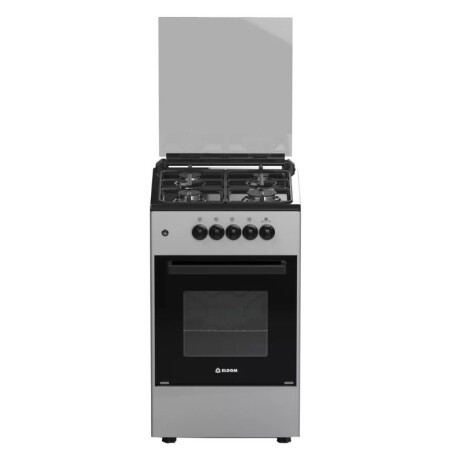 COCINA ELDOM MODENA INOX 4 HORNALLAS MESADA NEGRA COCINA ELDOM MODENA INOX 4 HORNALLAS MESADA NEGRA