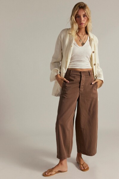 PANTALON CHINO LAYDOWN Marron