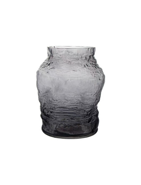 FLORERO VIDRIO LABRADO 14.5x14.5x22CM GRIS FLORERO VIDRIO LABRADO 14.5x14.5x22CM GRIS