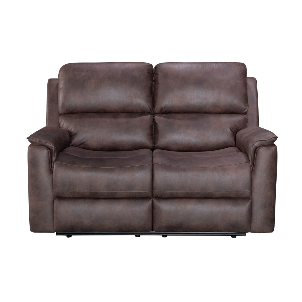 RECLINER MANUAL 2 CUERPOS TELA MARRON LAGOS CHOC.