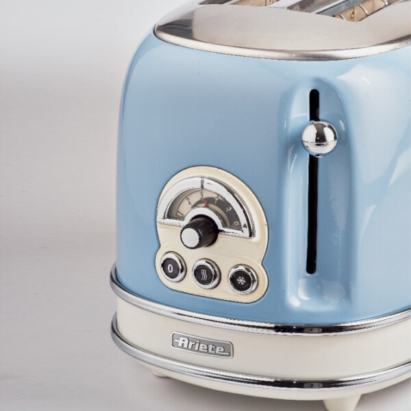 Tostadora Ariete Vintage Retro 2 Panes PK TOSTADORA+HERVIDOR ARIETE AZUL