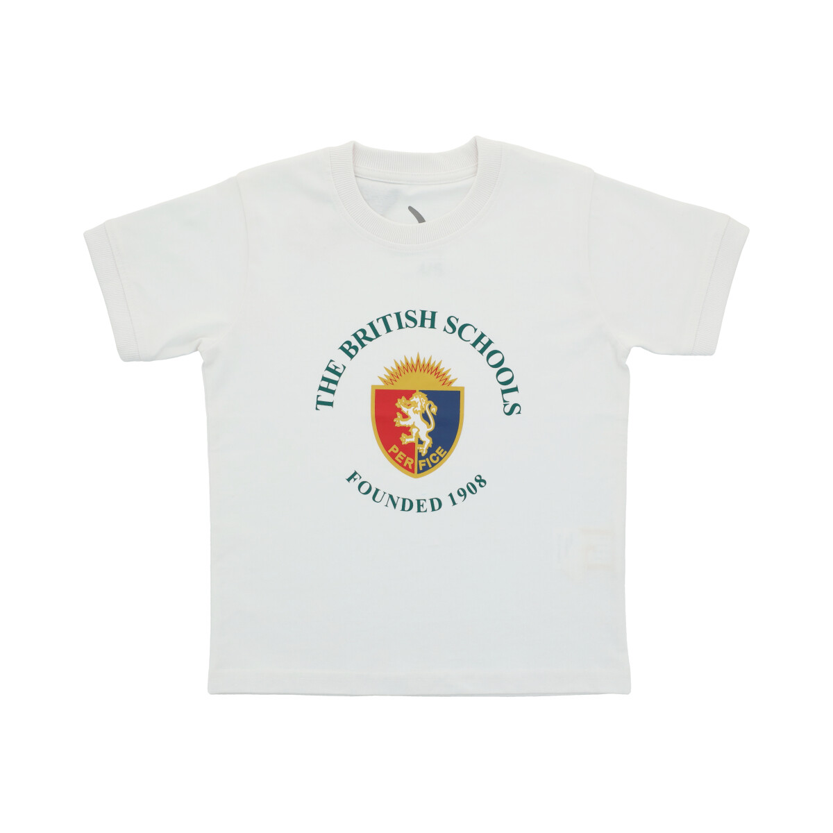 T-shirt manga corta British Blanco