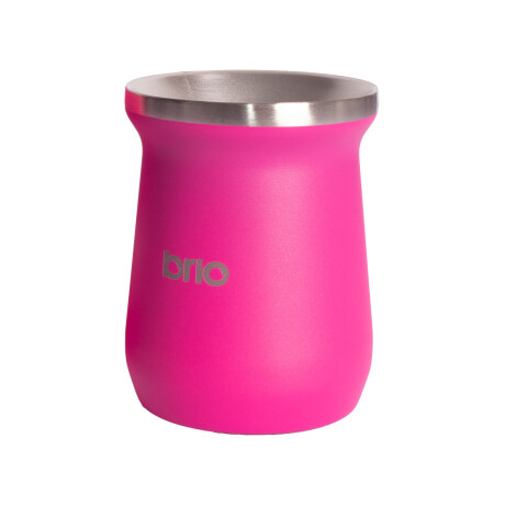 Mate De Acero Inoxidable brio Alto Diseño Clásico Frambuesa