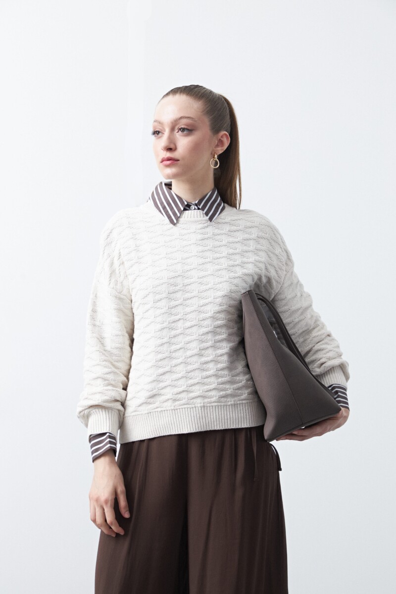 SWEATER DAMASO Crudo