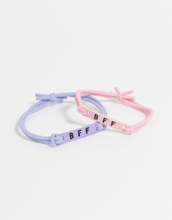 Pulseras Infantiles Para Compartir Set De Pulseras Kids Bff - Combinacion Bicolor