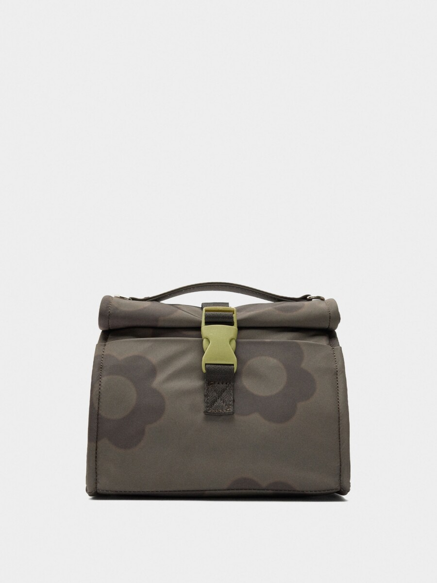 Bolsa Porta-Alimentos De Nylon Estampado Floral multicolor