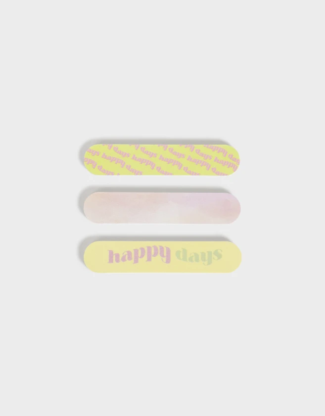 Limas Happy Days Set De Limas Para Uñas "happy Days" - Combinacion Multicolor