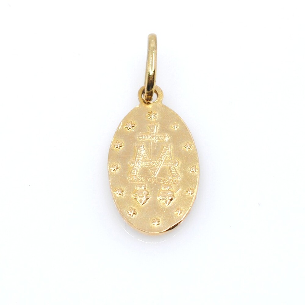 Medalla en oro 18k Milagrosa 15mm x 10mm Medalla en oro 18k Milagrosa 15mm x 10mm