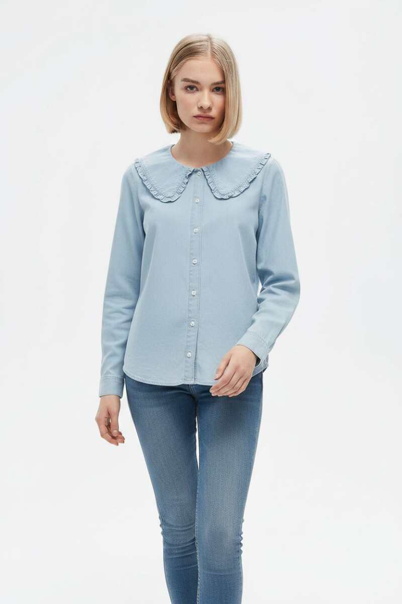 Camisa Honna - Celeste Claro 
