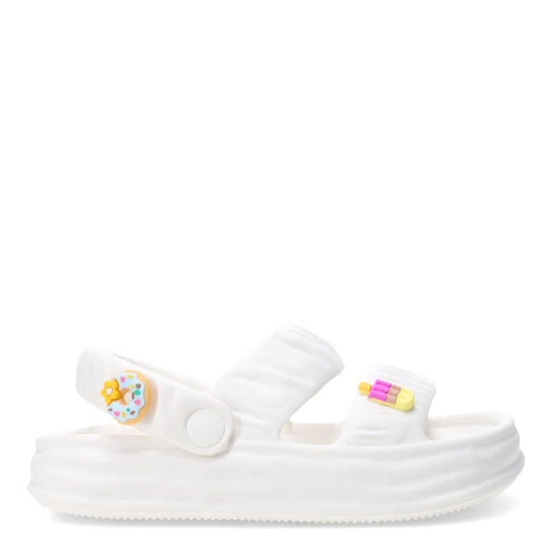 Sandalias de Niña MINI Miss Carol PARCO de goma con helados Blanco