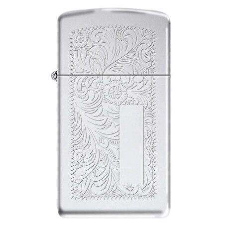 Encendedor Zippo Slim Chrome Venetian - 1652 Encendedor Zippo Slim Chrome Venetian - 1652