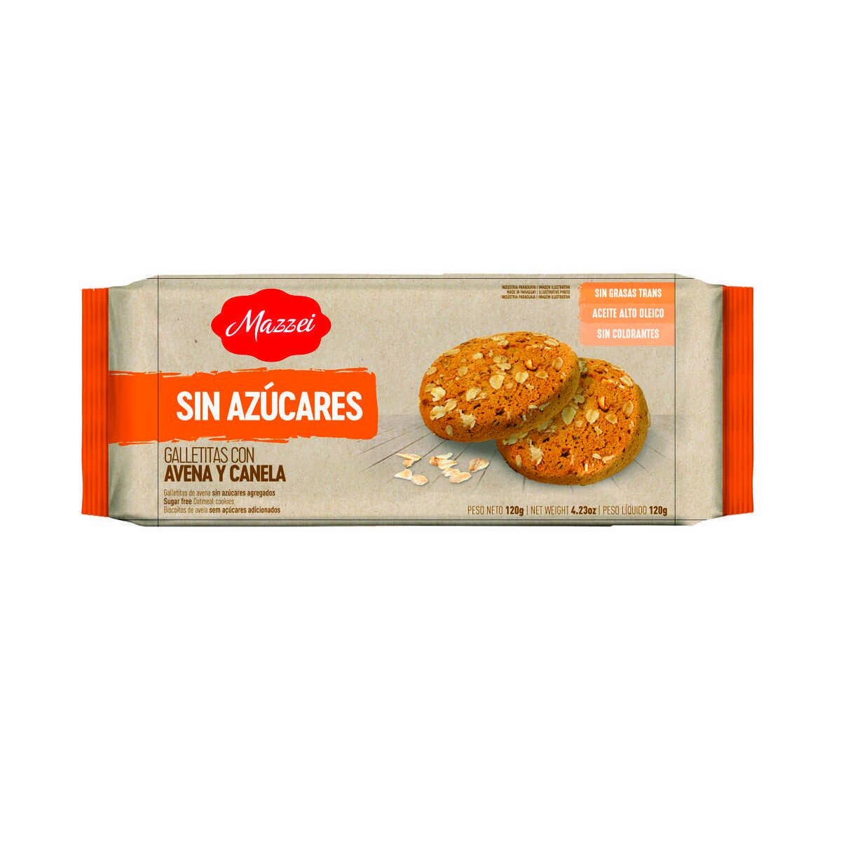 MAZZEI BANDEJITA AVENA SIN AZUCAR 110 GR 