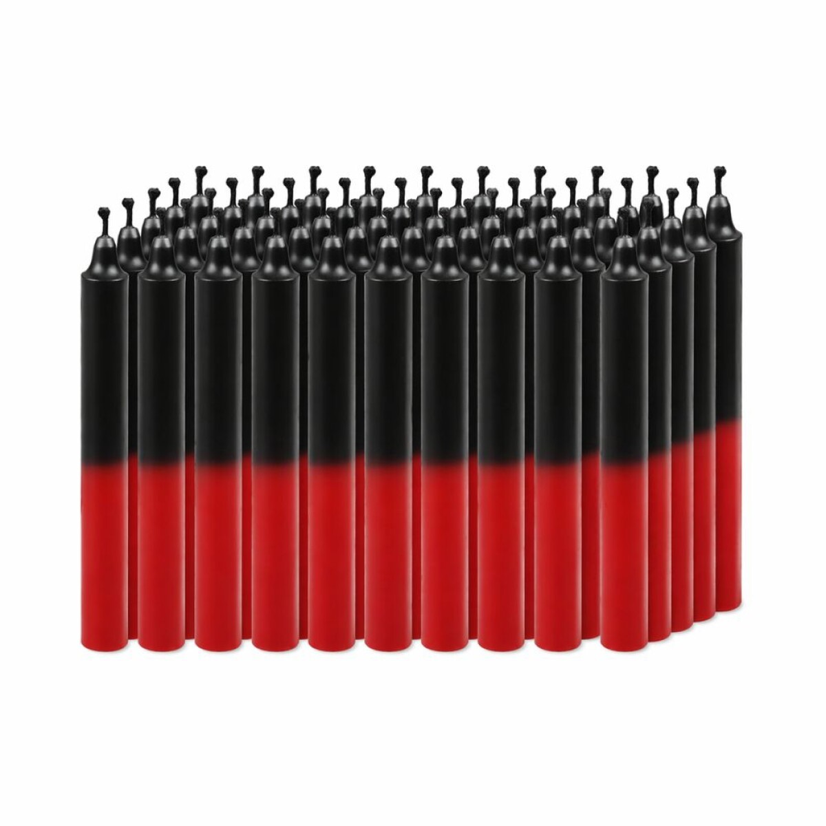 VELA N° 4 COMBINADA X50 - Negro/rojo 