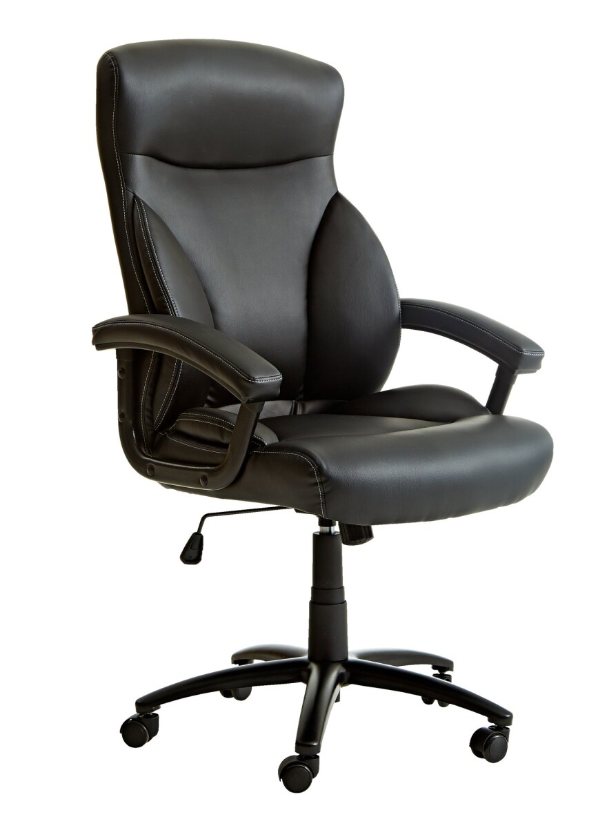 Silla oficina TAMDRUP memoria polipiel negro 