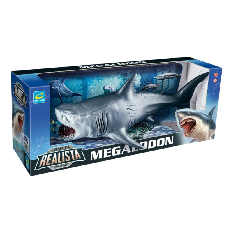 Tiburón Megalodón de Vinilo 43 cm Tiburón Megalodón de Vinilo 43 cm