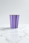 Vaso polipapel 8 oz VIOLETA LINES