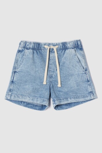 Short De Jean Pull On Mujer Light Indigo 1