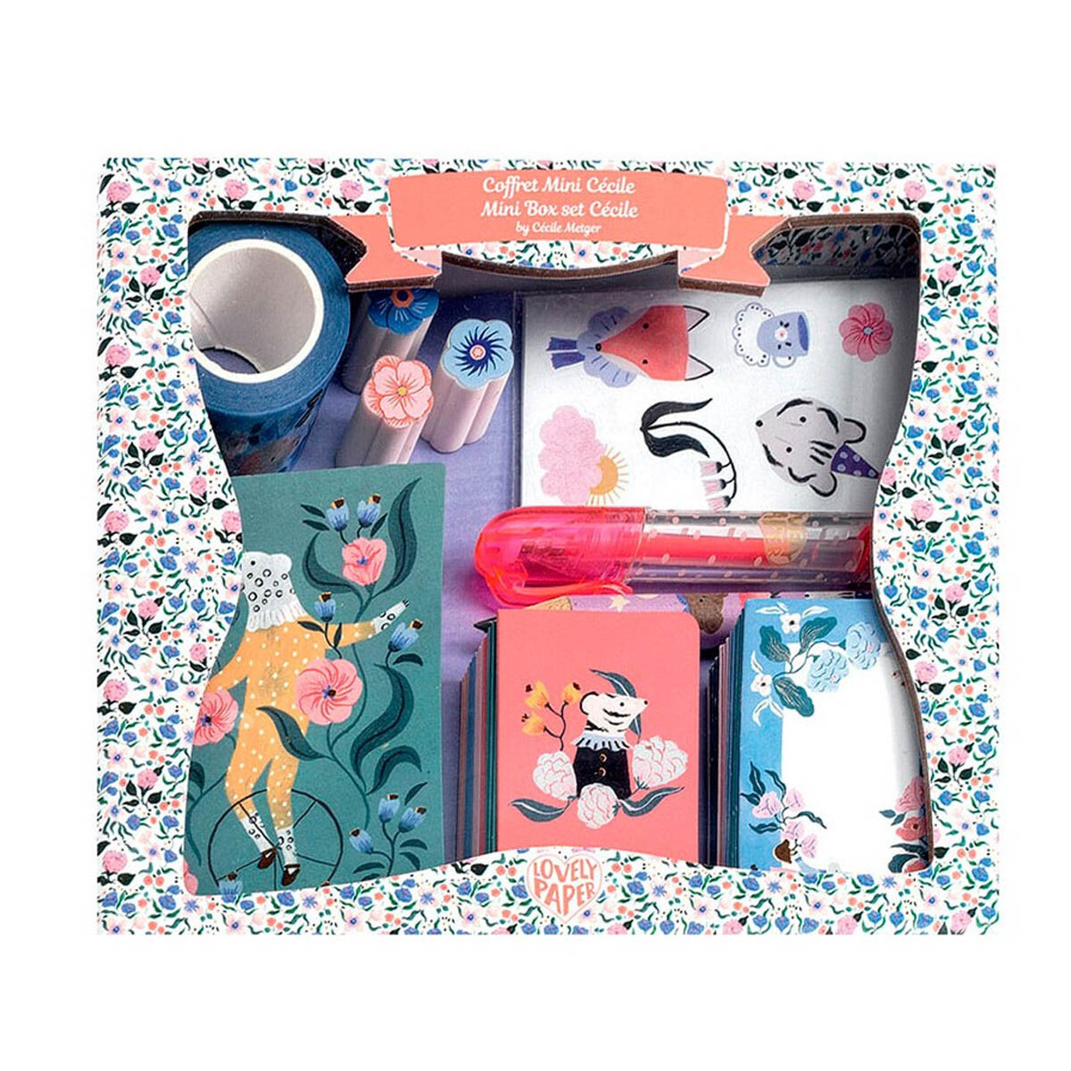 Juego de mini libretas y tarjetas Cecile Lovely Paper Djeco 