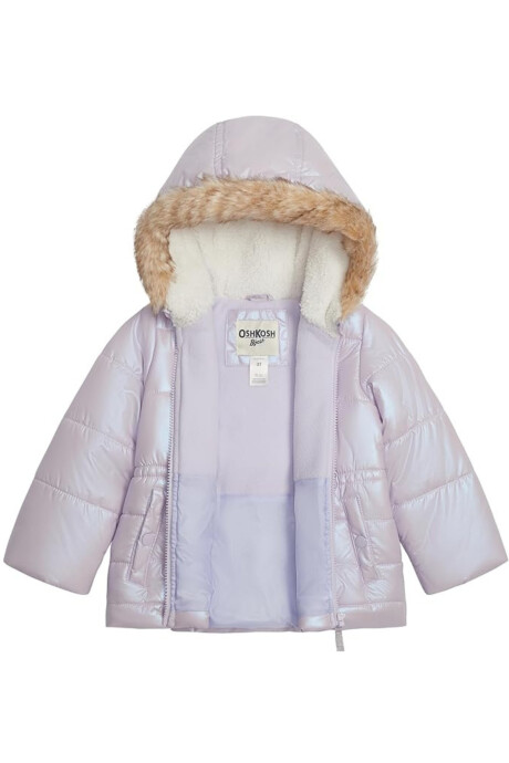 Parka clásica con piel sintética Sin color