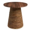 MESA CENTRO MARRON/BEIGE 47X50CM GDE Unica