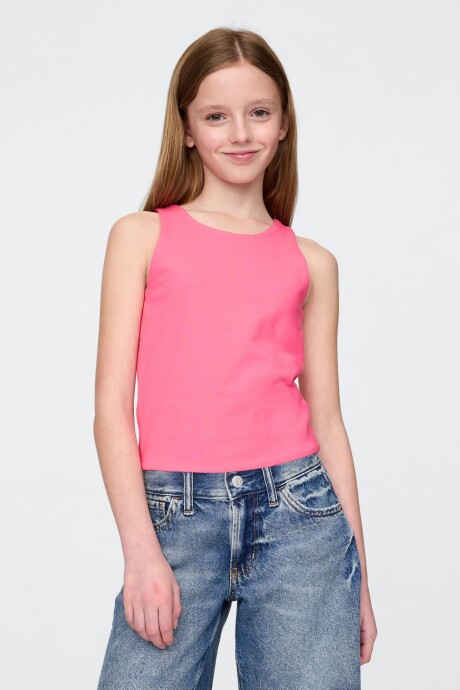 Musculosa Niña Neon Pink Rose