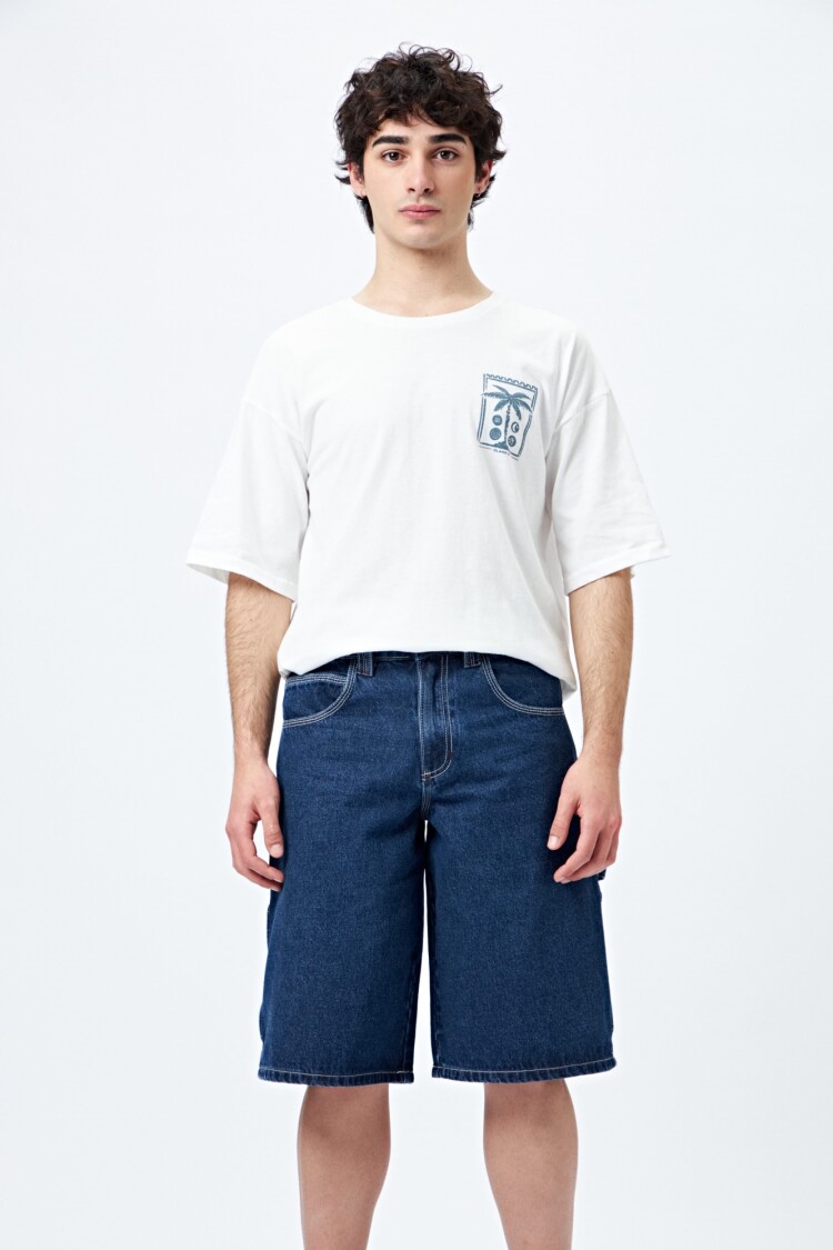 BERMUDA DETALLE Azul Oscuro