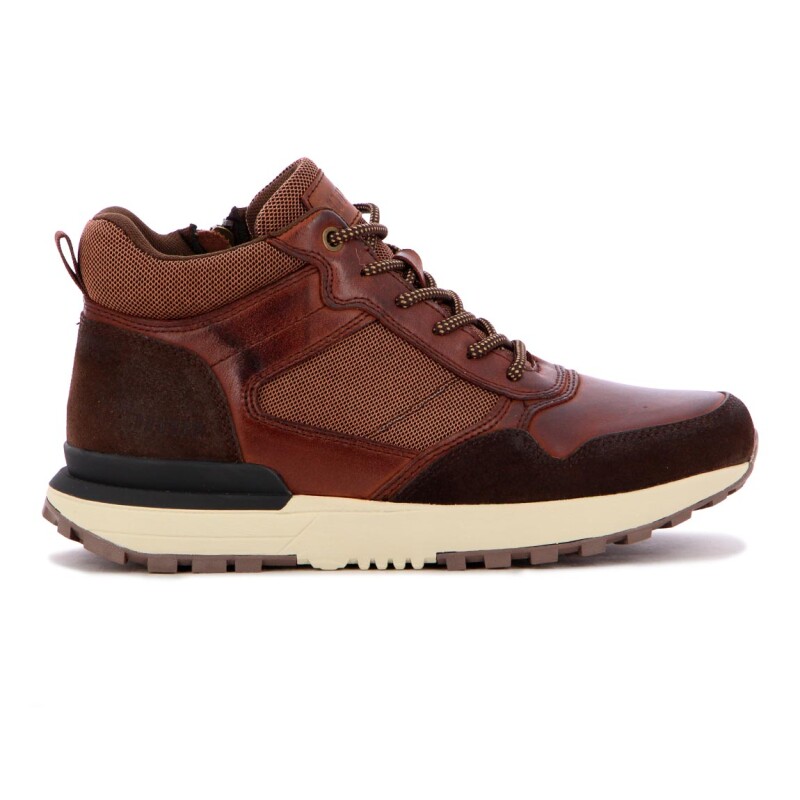 Country Calzado Bota Casual Hombre Acordonada - Cafe- Negro Cafe-negro