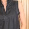 Musculosa Annie Puro Lino Negro