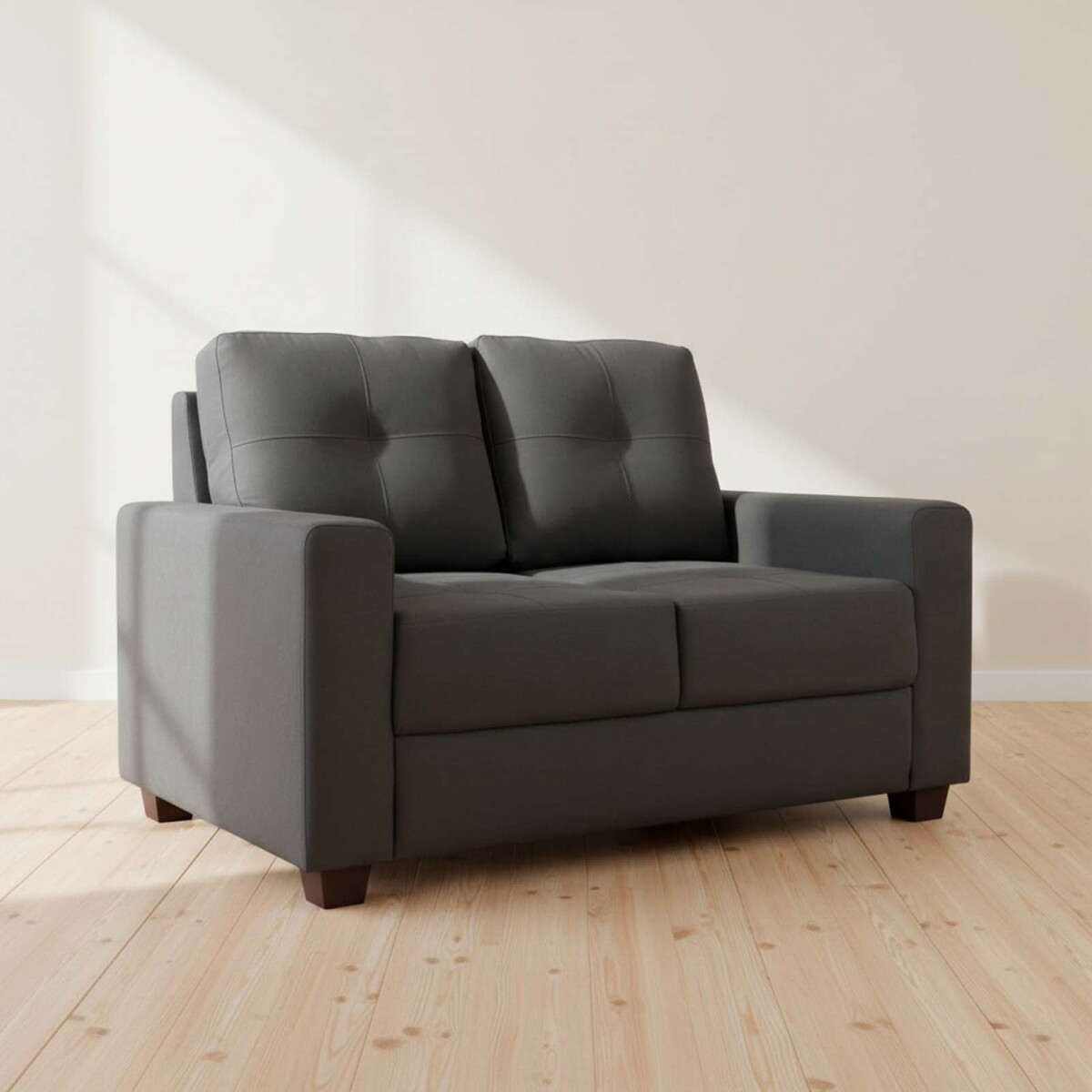 SILLÓN - 2 CUERPOS TELA GRIS PIRIA GRIS OSC 