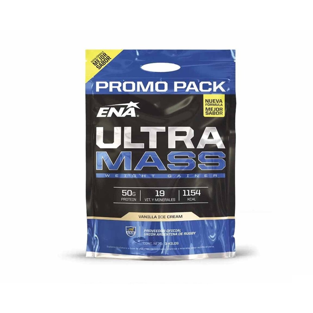 Suplemento Ena Ultra Mass Vainilla Big Size 3Kg ENA ULTRA MASS VAINILLA BIG SIZE 3KG