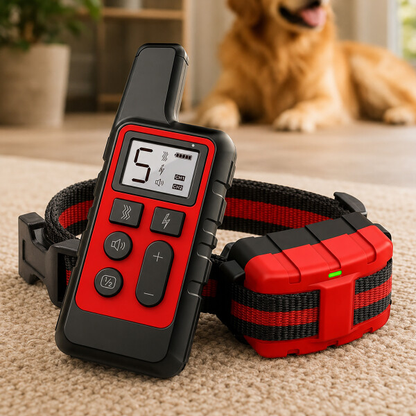 Collar Antiladridos Control Remoto Sumergible Entrenamiento Variante Color Rojo