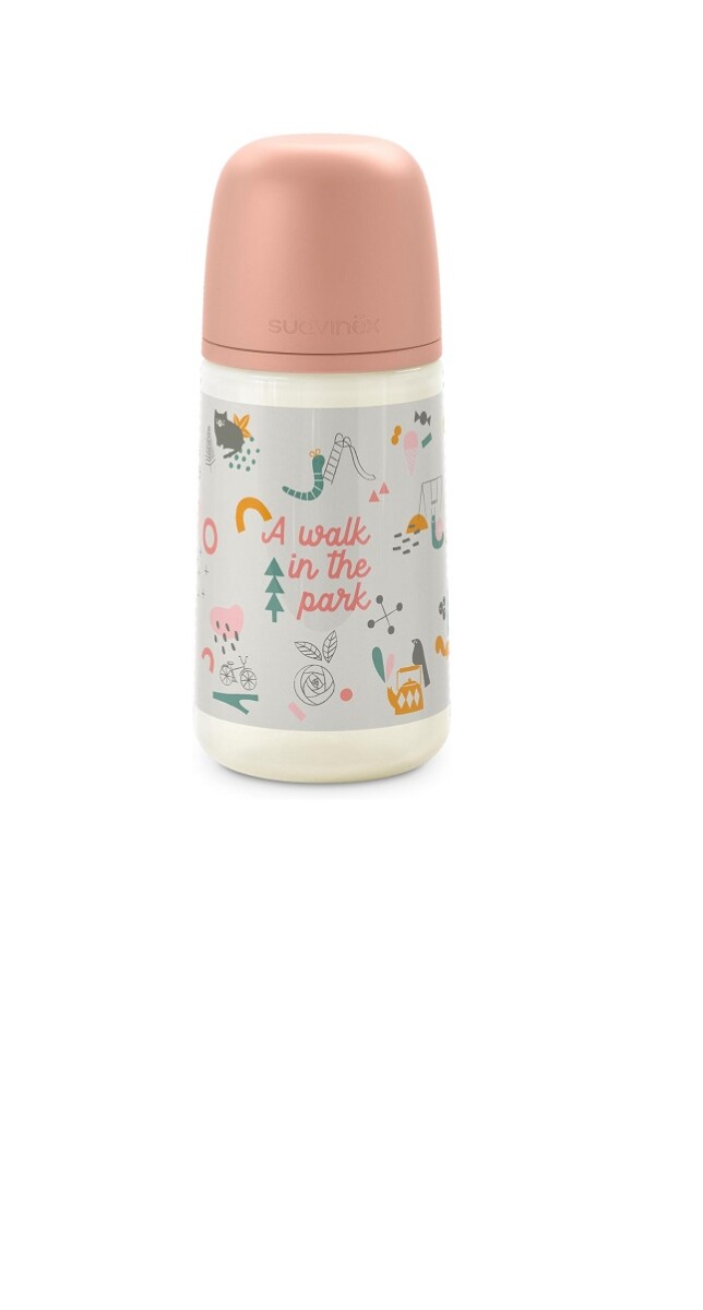 Biberon anatomico 270 ml Suavinex - Park Rosa 