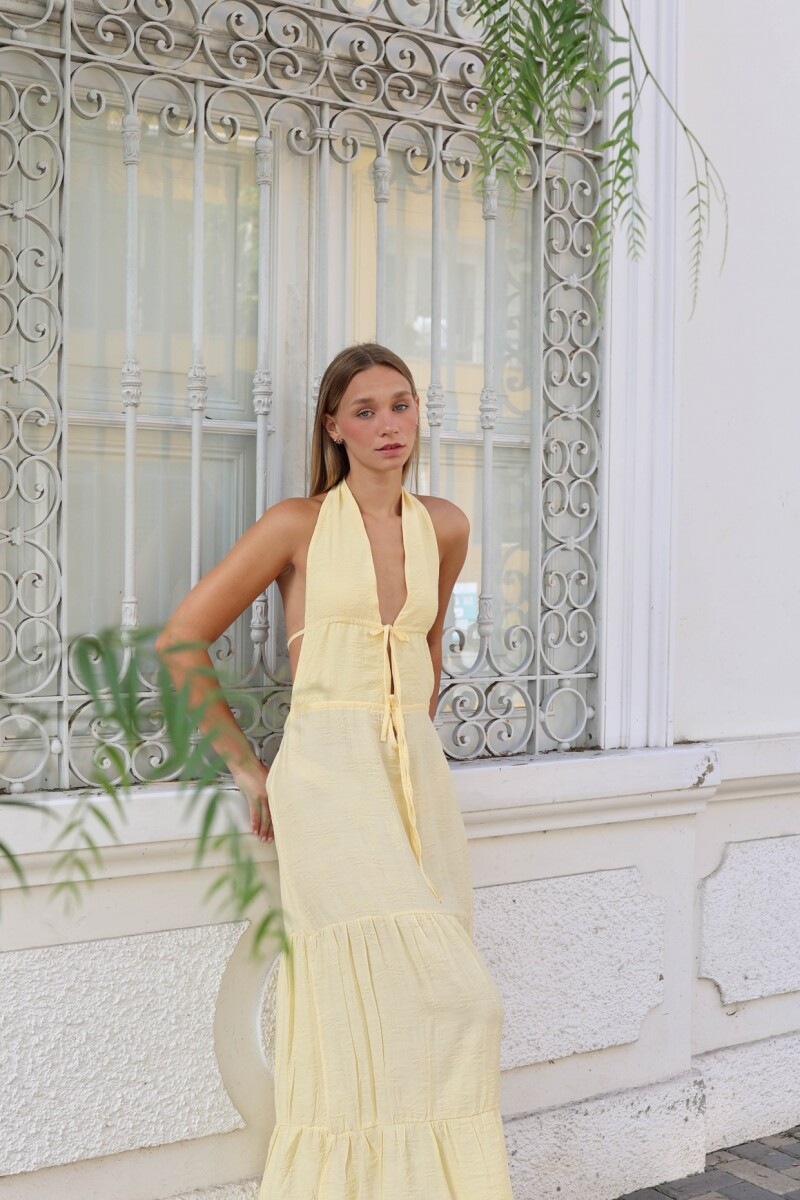 VESTIDO FLORENCIA AMARILLO