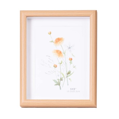 PORTARRETRATOS VIDRIO-Y-MADERA MARRON 600 ML