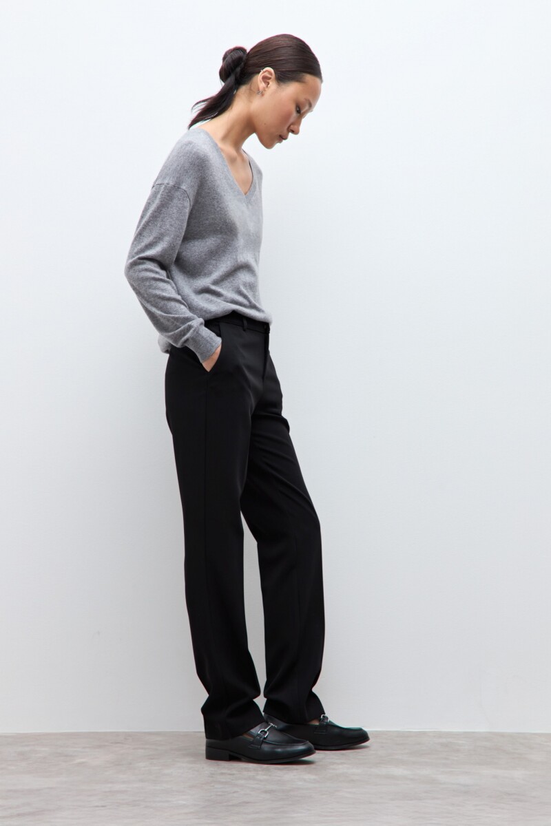 Pantalón recto sastrero negro