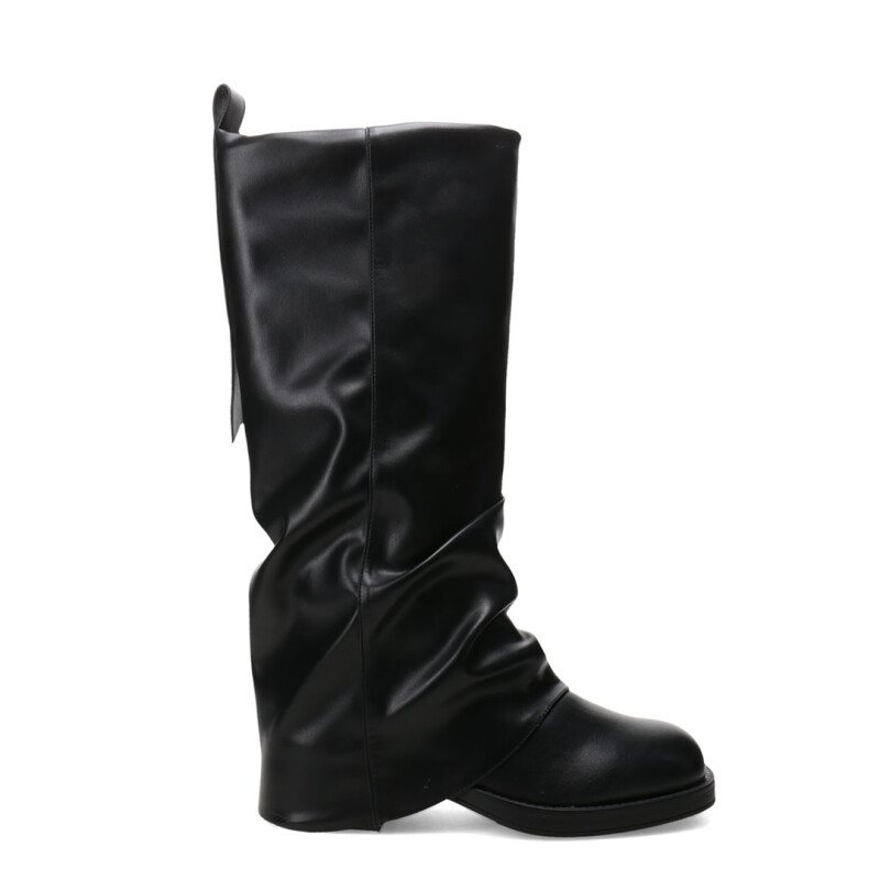 Bota de Mujer Miss Carol Wrinkle Negro