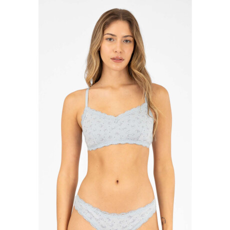 Bralet bow heart Azul