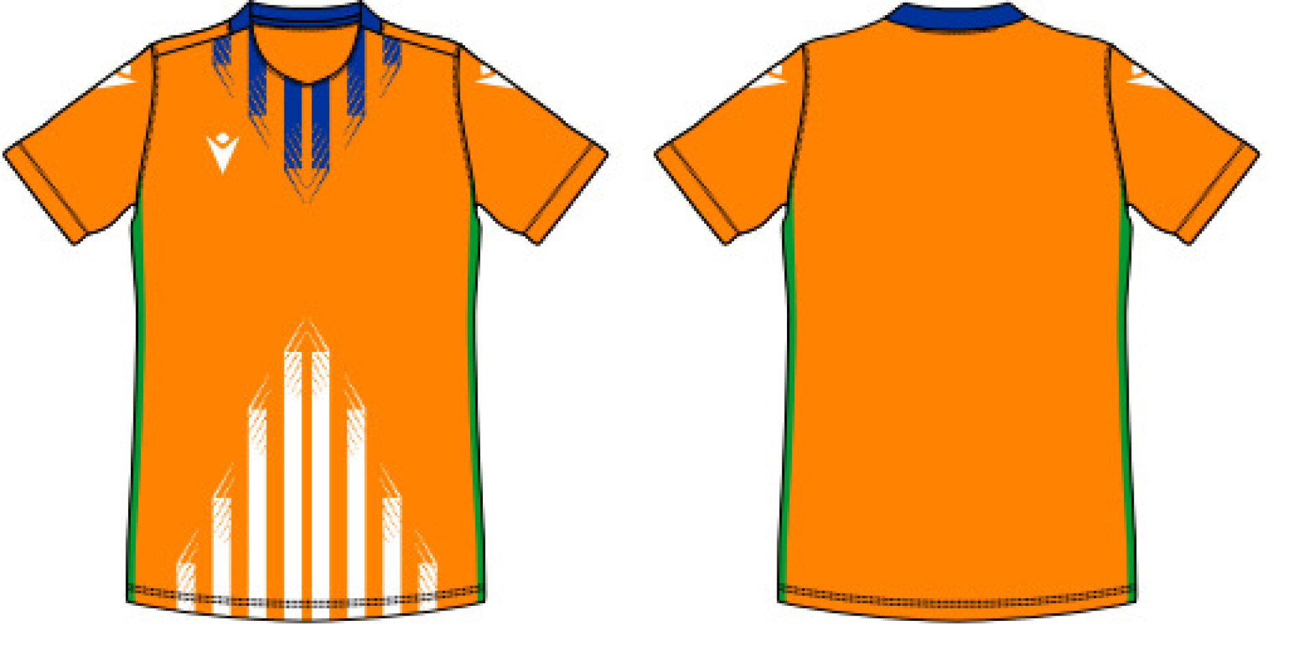 Camiseta Enfoque Fútbol/Handball Masculino Naranja 