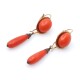 Caravanas Oro 18K Y Coral Caravanas Oro 18K Y Coral