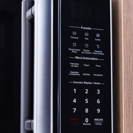 horno microondas 25 lts con grill ACERO INOXIDABLE