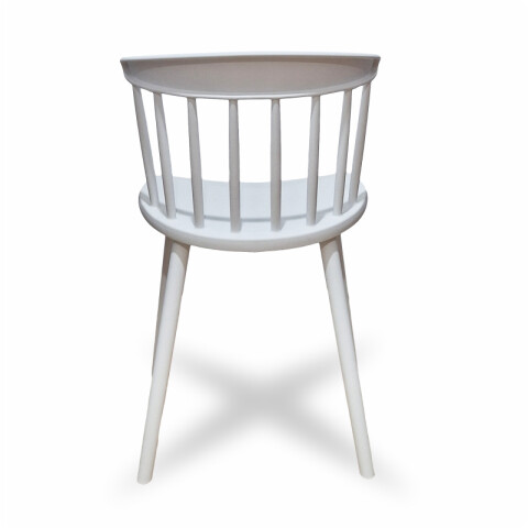Silla Estilo Curve Luna con Posabrazos - Blanco Silla Estilo Curve Luna con Posabrazos - Blanco