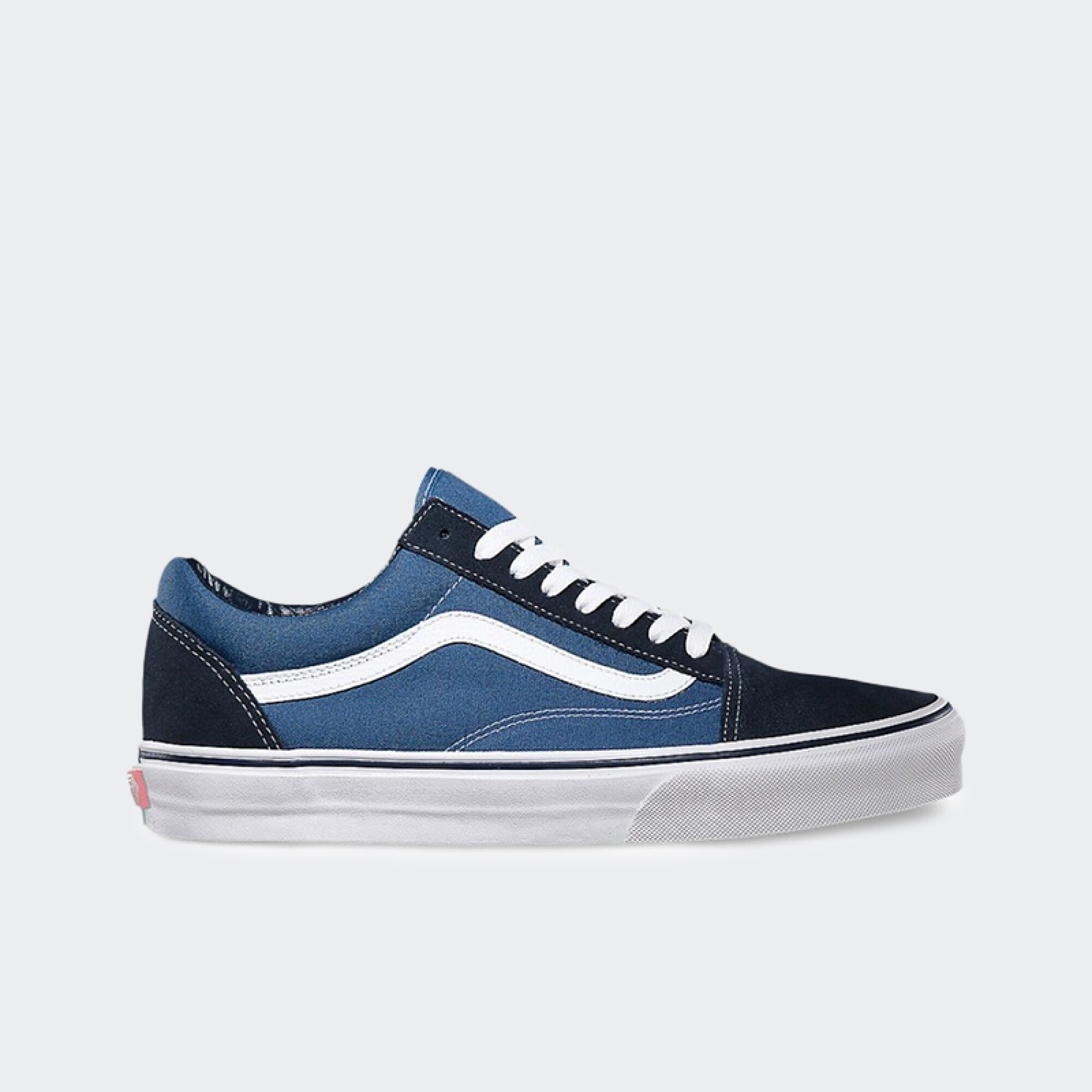 Vans gris on sale con azul