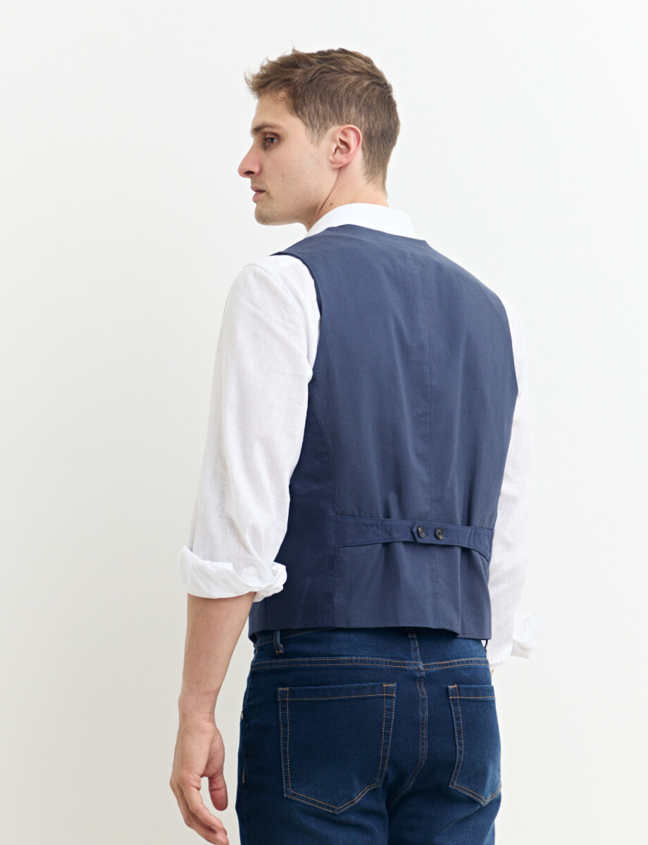 470638 CHALECO HARRINGTON LABEL Azul