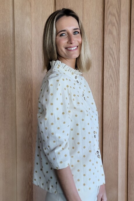 Camisa Carlotta 2.0 Polka Dot Mostaza