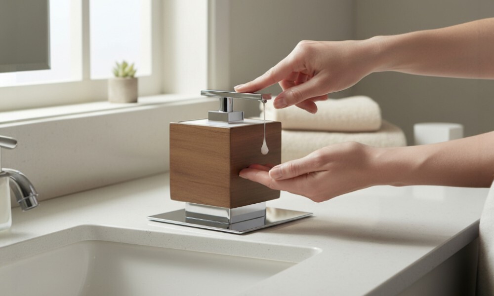 Jabonera de mesada WOOD PR0026 Jabonera De Mesada Wood Pr0026