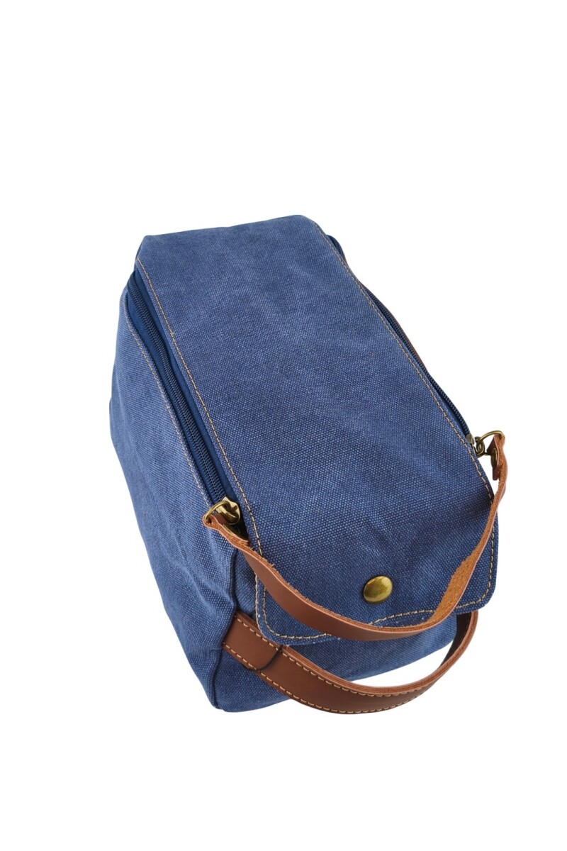 Neceser de Lona Vintage Azul