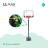Tablero Basket Aro 2.55m C/ Base Portátil + Pelota Lumax Tablero Basket Aro 2.55m C/ Base Portátil + Pelota Lumax